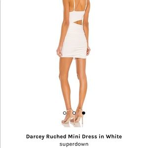 White revolve dress